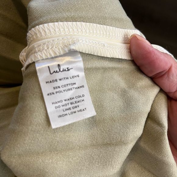 Lulu’s Pleat Cute Ivory Vegan Leather Pleated Midi Skirt Size S - Picture 11 of 12